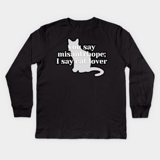 Cat Lover Kids Long Sleeve T-Shirt